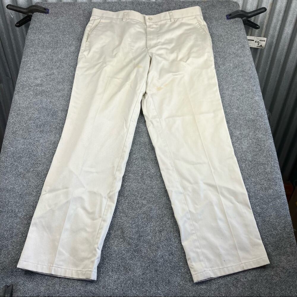 Dockers Classic Fit Pants white beige flat front 38x34